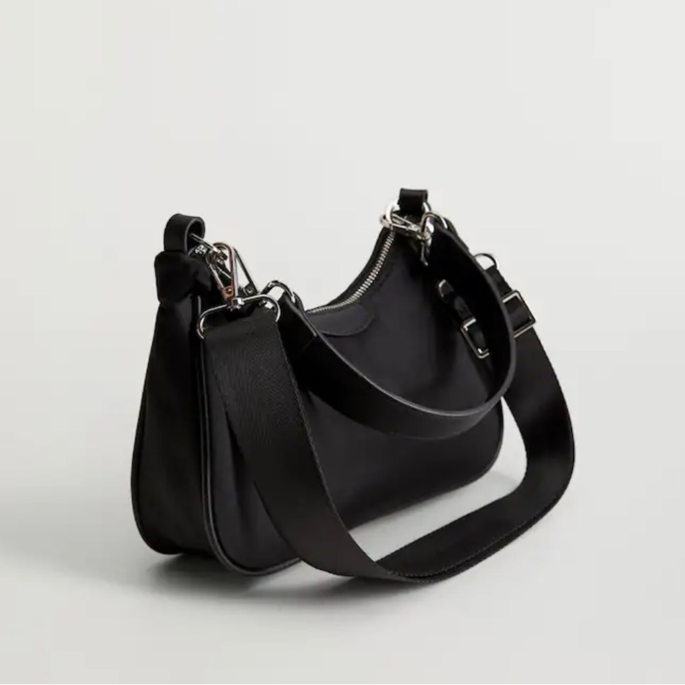 Mango Double Handle Baguette Bag
